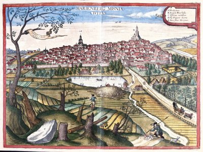 Marienberg, Sachsen, Deutschland von Georg Braun and Hogenberg Franz