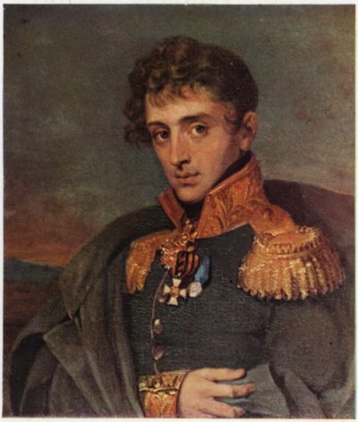 Porträt von Alexander Tuchkov von George (after) Dawe