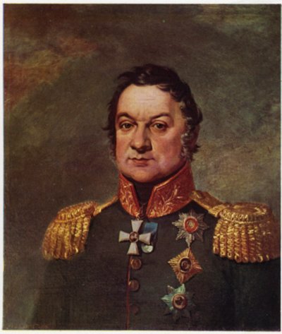 Porträt von Dmitry Dokhturov von George (after) Dawe