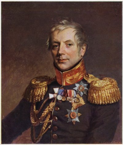 Porträt von Pyotr Konovnitsyn von George (after) Dawe