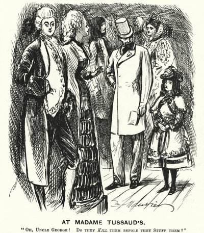 Punch-Karikatur: Bei Madame Tussaud