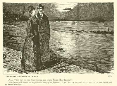 Die höhere Bildung der Frauen (Gravur) von George (after) Du Maurier