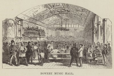Bowery Music Hall von George Augustus Sala
