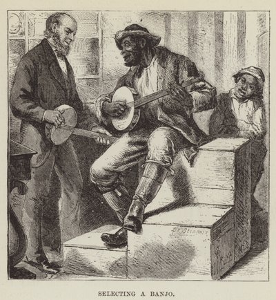 Ein Banjo auswählen von George Augustus Sala