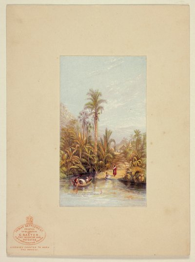 Indische Siedlung von George Baxter