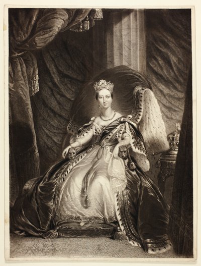 Victoria, Königin von Großbritannien, Indien, etc., auch genannt Die Große Königin von George Baxter