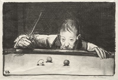 Athlet im Innenraum von George Bellows