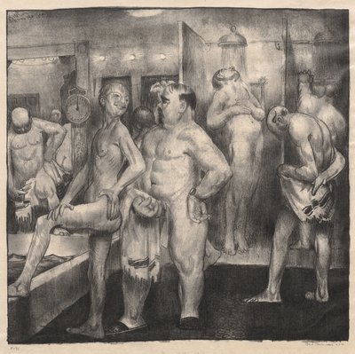 Duschbad, Detail von George Bellows