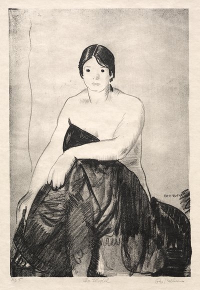 Das Modell, erster Stein von George Bellows