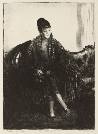 Der karierte Schal von George Bellows