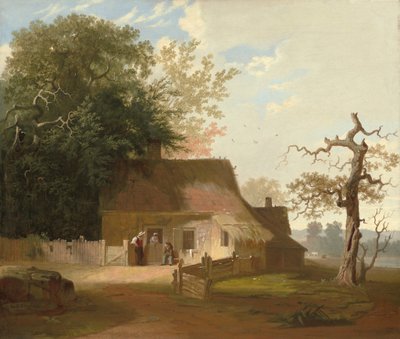 Landschaft mit Hütte, 1845 von George Caleb Bingham