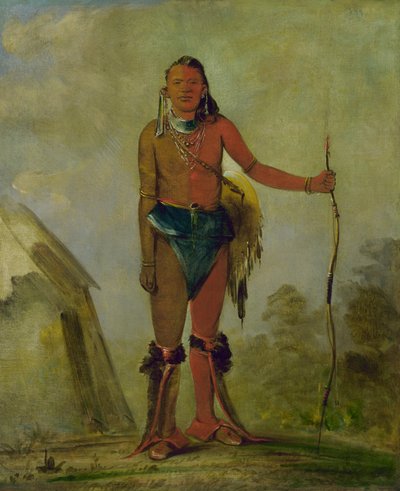 Aih-no-wa, Das Feuer, ein Medizinmann der Fox, 1835 von George Catlin