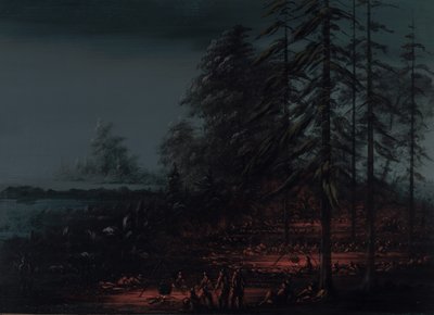 Biwak einer Sioux-Kriegspartei, 1861-1869 von George Catlin