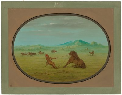 Wilde Pferde fangen - Pawnee von George Catlin