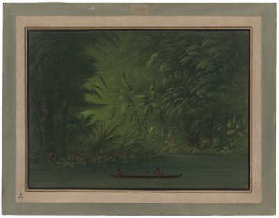 Eingang zu einer Lagune, Ufer des Amazonas von George Catlin