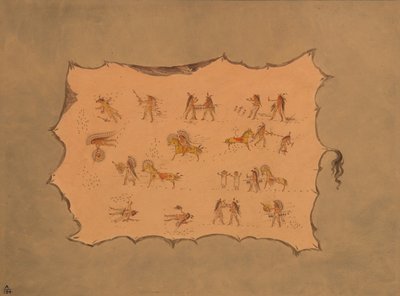 Faksimile des Gewandes von Mah-to-toh-pa - Mandan von George Catlin