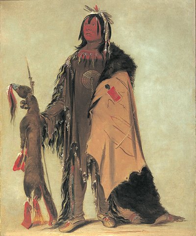 In-ne-ó-cose, Büffelkind, ein Krieger von George Catlin