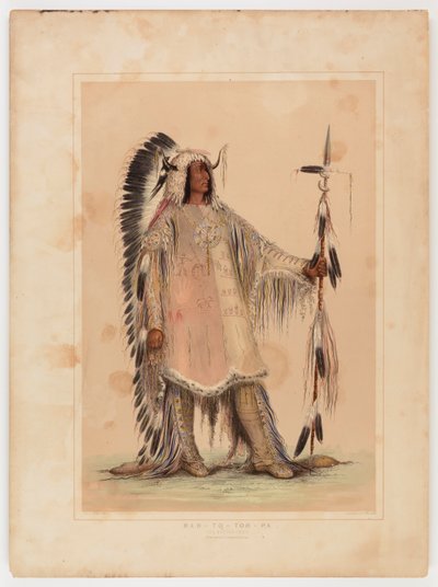 Mah-to-toh-pa, der Mandan-Häuptling von George Catlin