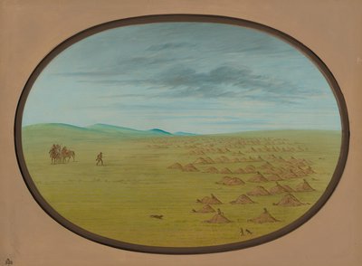 Präriehunddorf, 1861-1869 von George Catlin