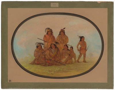 Seminolee-Indianer, Gefangene in Fort Moultrie von George Catlin