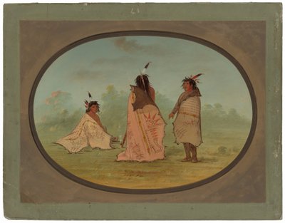 Drei Blackfoot-Männer von George Catlin