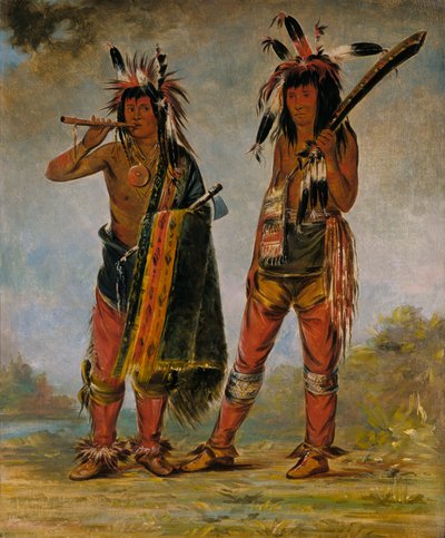 Zwei junge Männer, 1835 oder 1836 von George Catlin