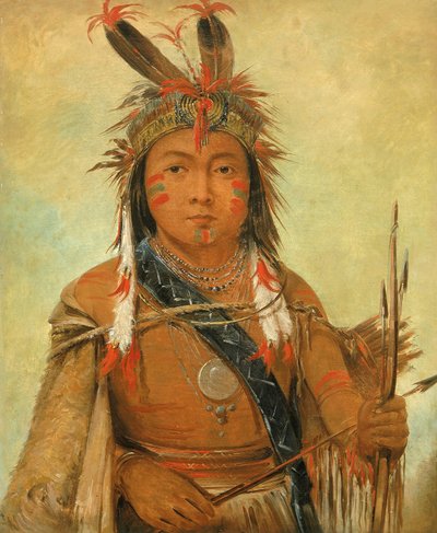 Ud-je-jock, Pelikan, ein Junge von George Catlin