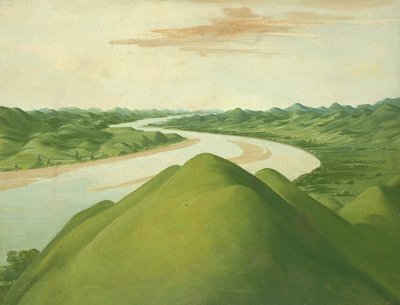 Ansicht in den Cross Timbers, Texas von George Catlin