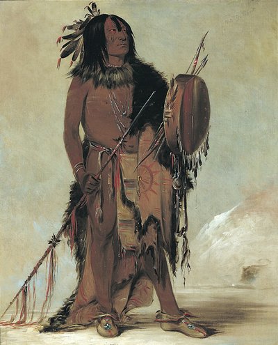 Wún-nes-tou, Weißer Büffel, ein alter Medizinmann von George Catlin