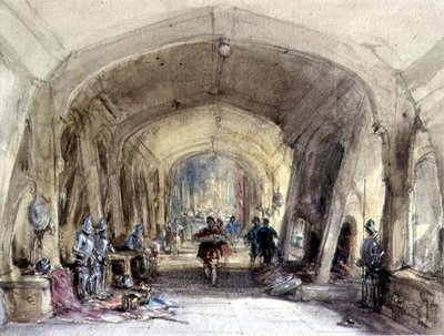 Innenansicht einer baronialen Halle von George Cattermole