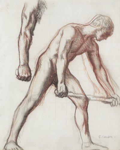 Aktstudie für den Jungen und den Mann, 1908 von George Clausen