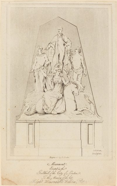 Denkmal für William Pitt von George Cooke after James George Bubb