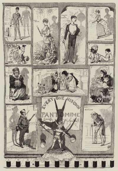 Jeder seine eigene Pantomime von George Cruikshank