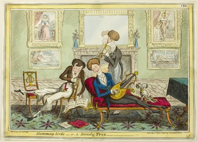 Kolibris oder Ein Dandy-Trio von George Cruikshank