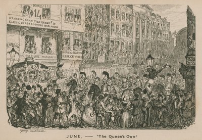Juni - Die Königinnen eigenen von George Cruikshank