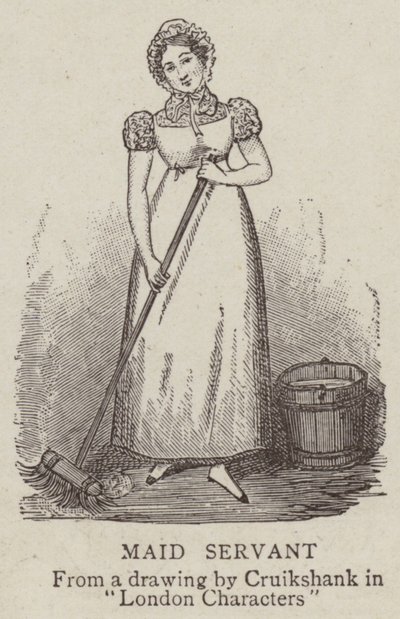 Dienstmädchen von George Cruikshank