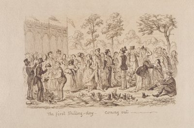 Mayhews Große Ausstellung von 1851: Der erste Schilling-Tag - Ausgang, 1851 von George Cruikshank