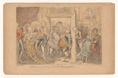 Überfüllter Salon von George Cruikshank