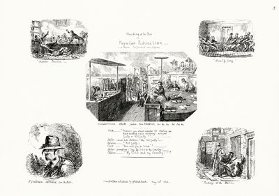 Plädoyer an der Bar oder Volksbildung von George Cruikshank