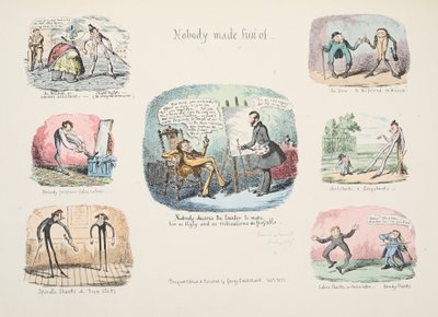 Schnipsel und Skizzen; Niemand wurde verspottet, veröffentlicht 1831 von George Cruikshank