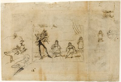Studie für die Tanzstunde, Teil 2: Das Menuett von George Cruikshank