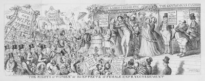 "Die Rechte der Frauen" oder die Auswirkungen der Frauenwahl von George Cruikshank