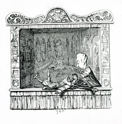 Der Doktor mit Herrn Punch von George Cruikshank
