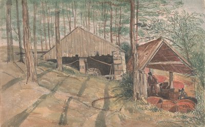 Herr W. Praeds Zinnwaschmühle in Cornwall, Trevethow von George Cumberland