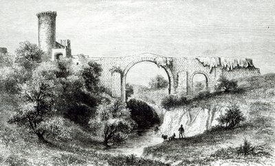 Ponte della Badia, Vulci von George Dennis