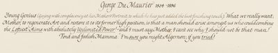 Algernon, ein junger Genie und seine liebevolle und törichte Mama, 1879 von George du Maurier