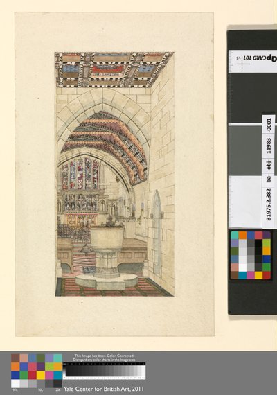 Entwurf für die polychrome Dekoration einer Kirche von George Edmund Street