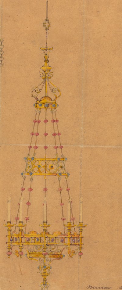Entwürfe für Jones und Willis, Metall- und Holzarbeiter und Kirchenmöbelhersteller aus Birmingham und London von George Edmund Street