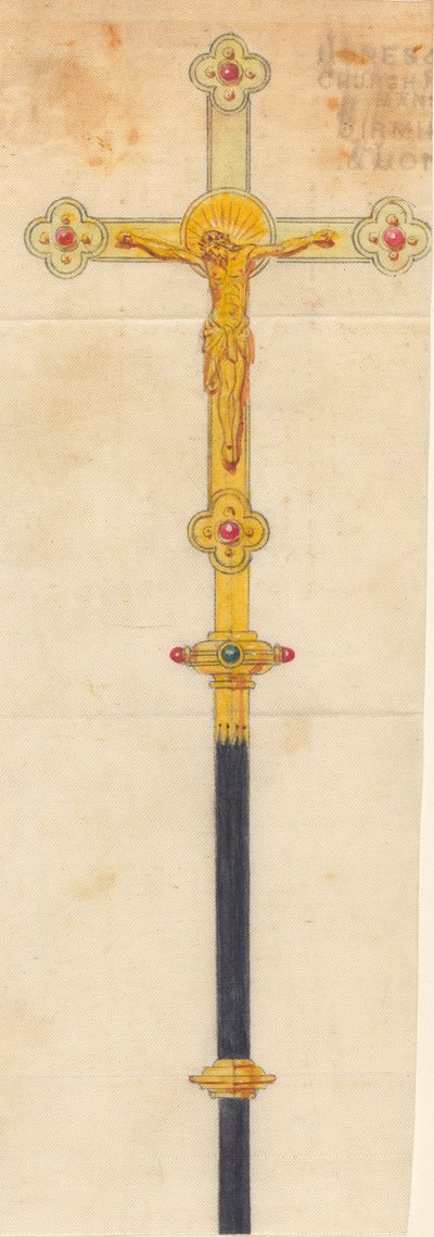 Entwürfe für Jones und Willis, Metall- und Holzarbeiter und Kirchenmöbelhersteller aus Birmingham und London von George Edmund Street
