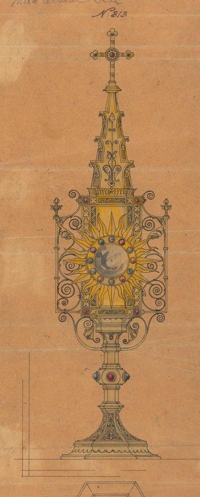 Entwürfe für Jones und Willis, Metall- und Holzarbeiter und Kirchenmöbelhersteller aus Birmingham und London von George Edmund Street